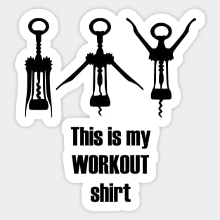 Wine workout Sticker